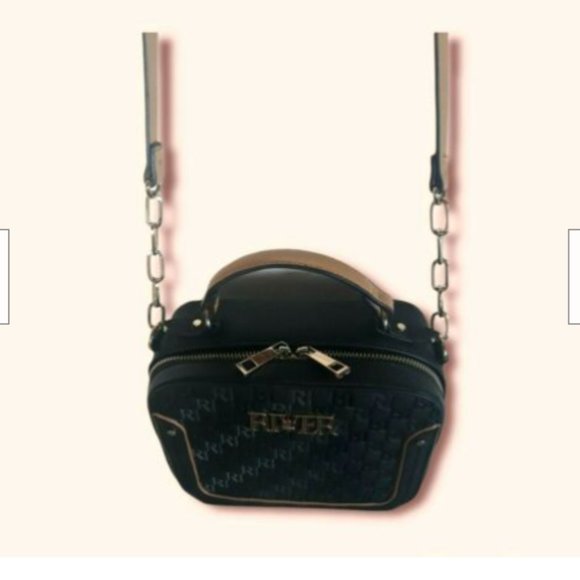 River Island satchel Shoulder Bag Purse with Zipper closure - Picture 5 of 9